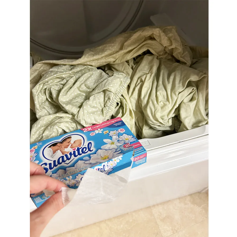20ct Fabric Softener Dryer Sheets Laundry Long Lasting Fresh Scent Clean Clothes