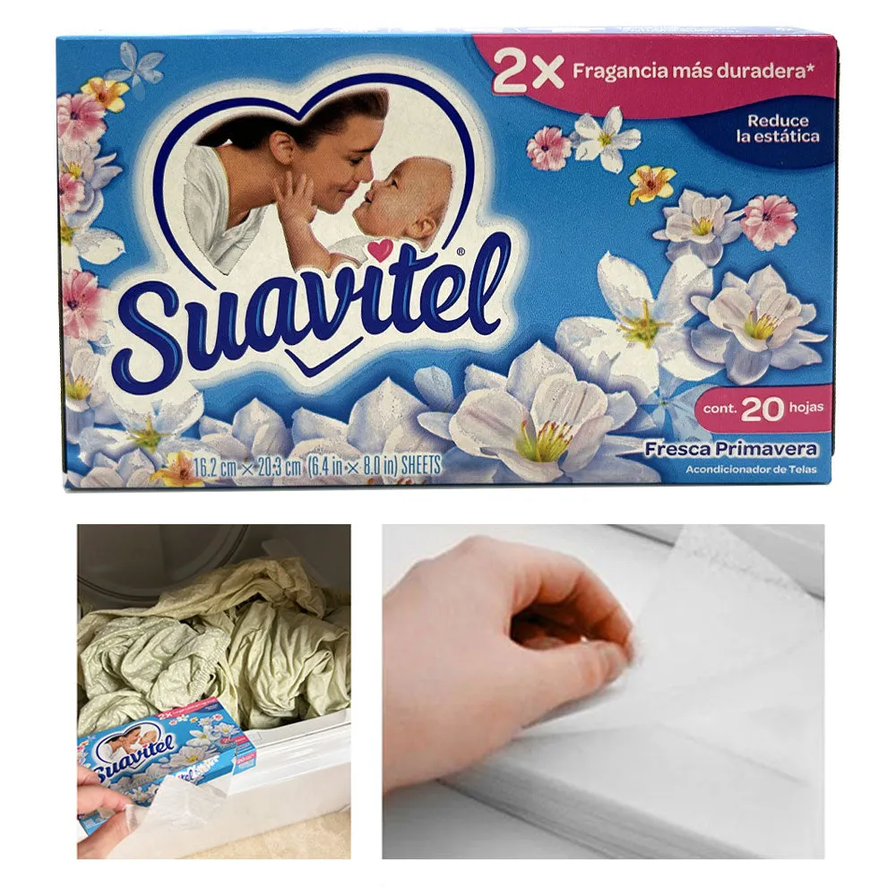 20ct Fabric Softener Dryer Sheets Laundry Long Lasting Fresh Scent Clean Clothes
