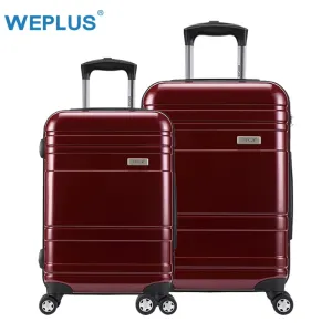 2Pcs/Set 20 Inch 24" Suitcases Pc Rolling Luggage Suitcase With Wheels Trolley Tas Lock Hardside