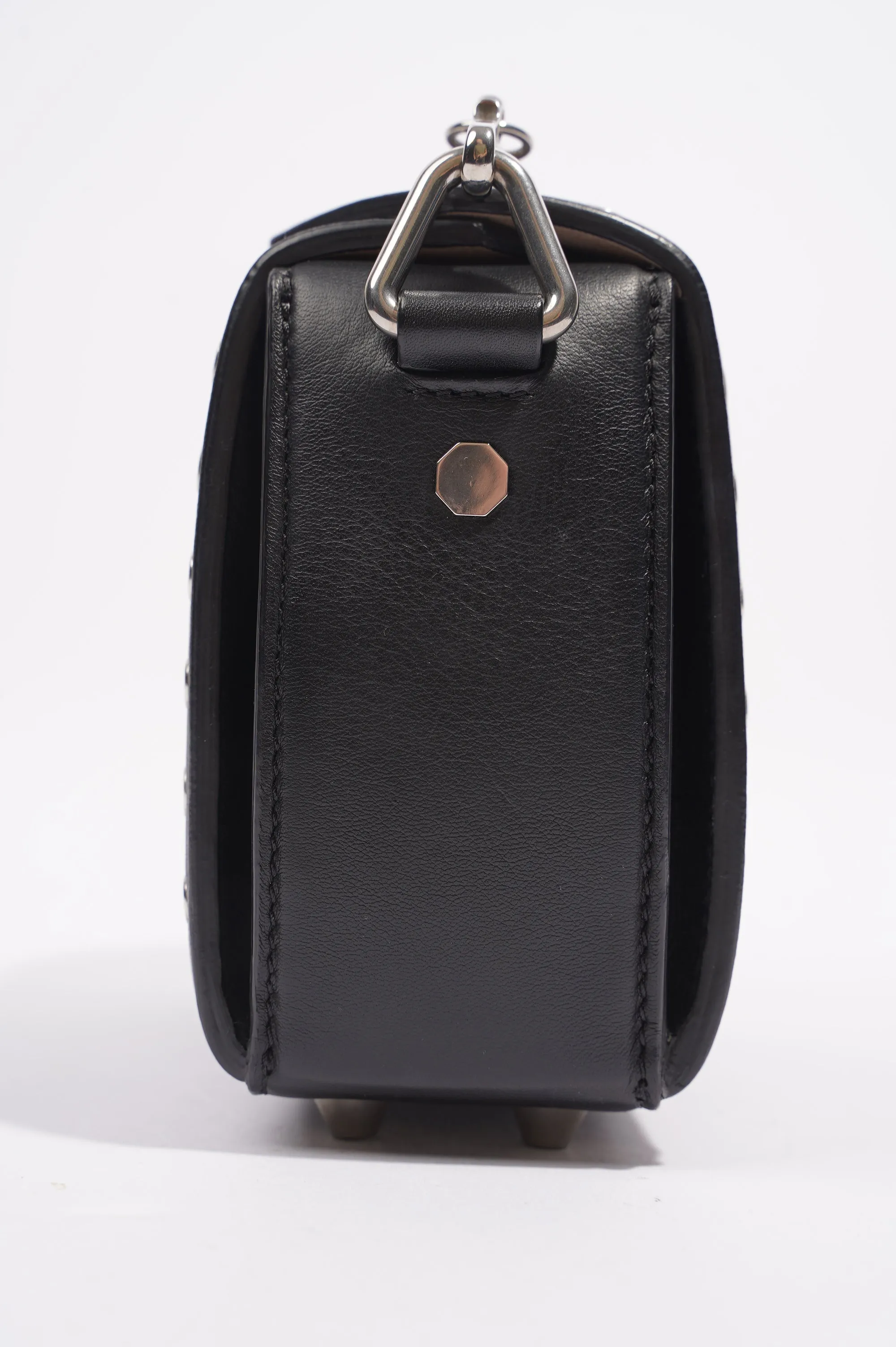 Alexander McQueen Womens Box Bag Black / Silver 16