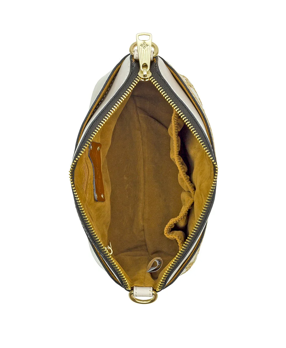 Arlee Crossbody - Greek Mirror Embroidery
