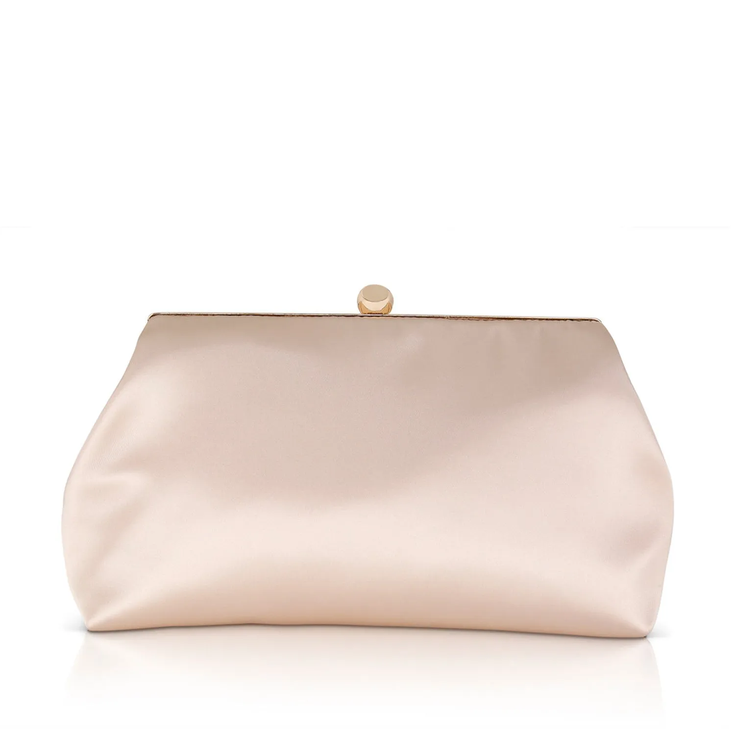 Badgley Mischka Women's Camilla Classic Framed Satin Pouch in Champagne
