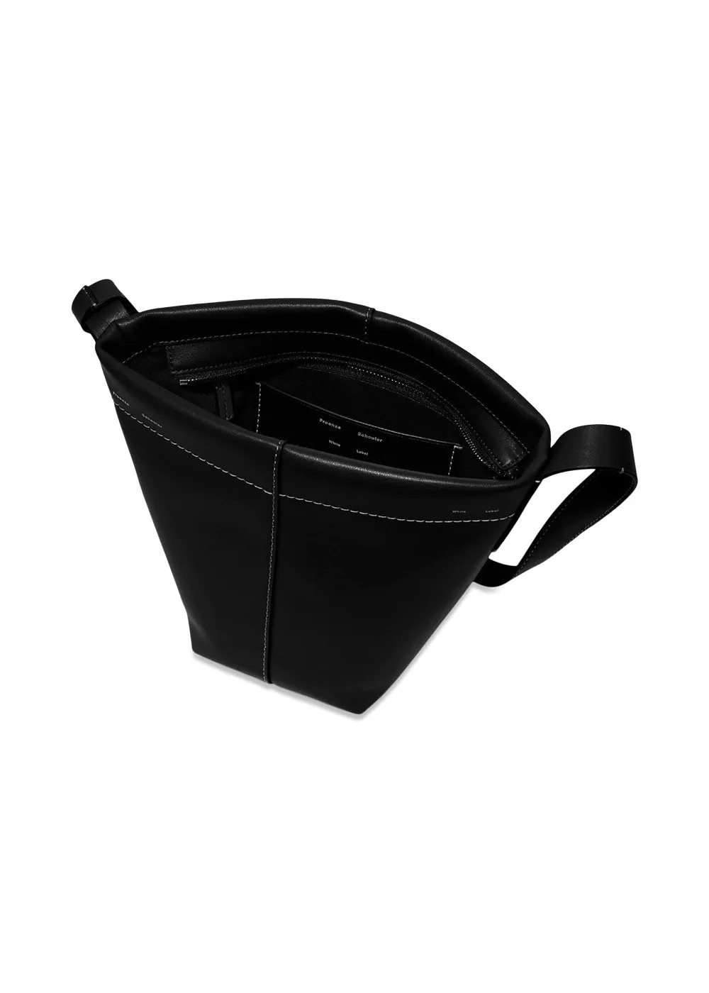 Barrow Leather Mini Bucket Bag - Black