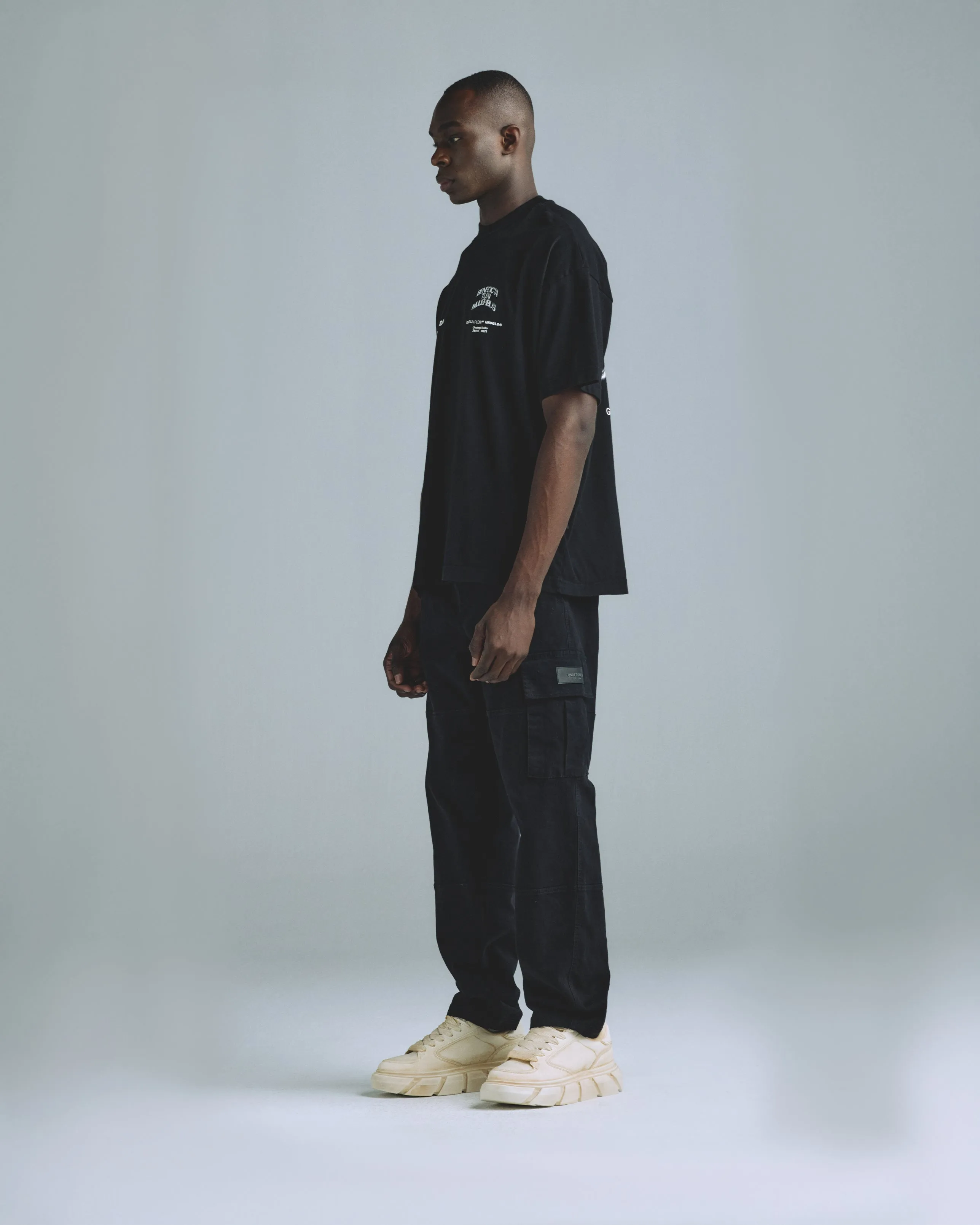 Basics Relaxed Cargo Pant Black