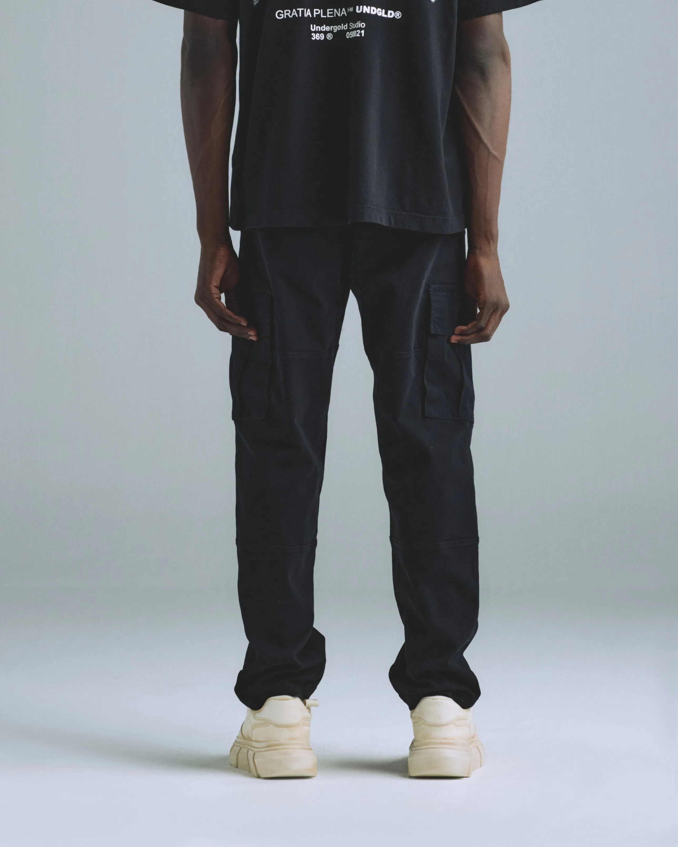 Basics Relaxed Cargo Pant Black