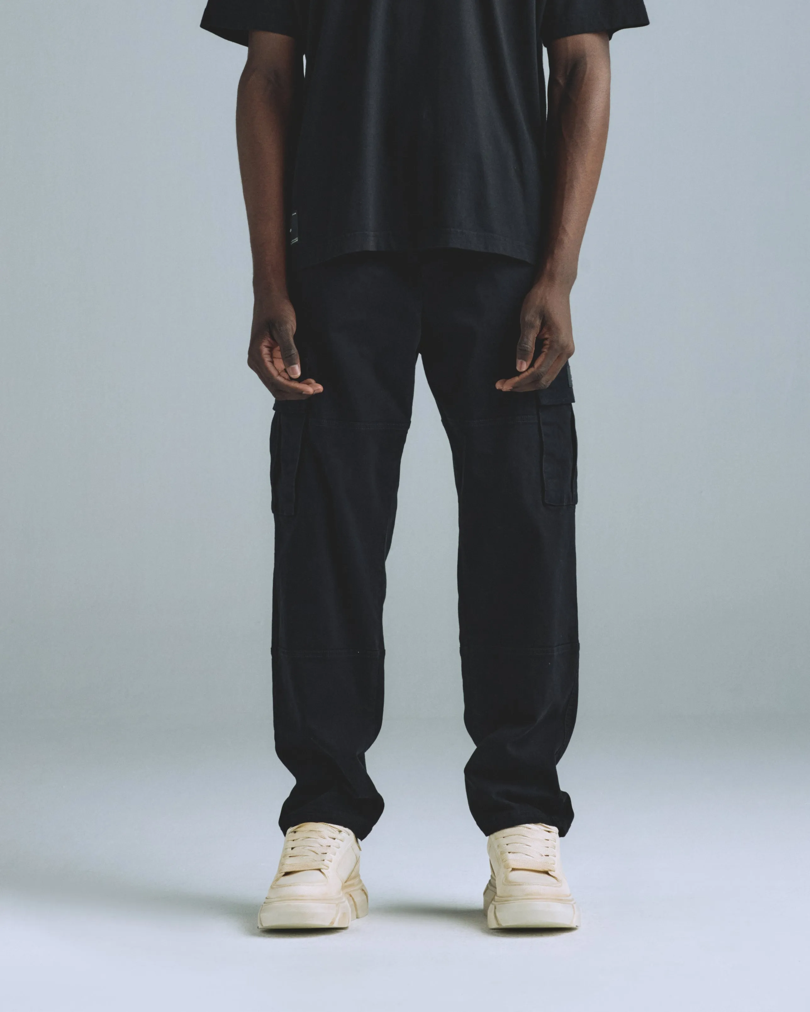 Basics Relaxed Cargo Pant Black