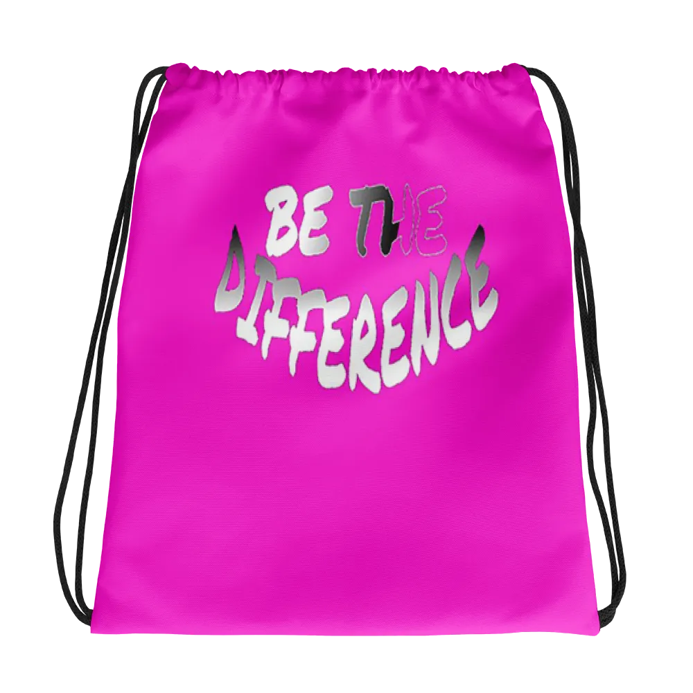 Be The Difference Drawstring Bags
