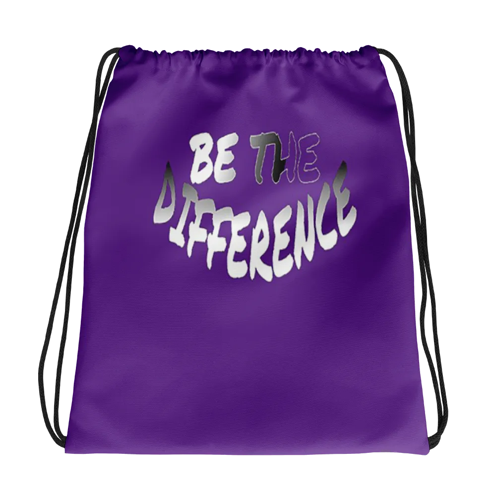 Be The Difference Drawstring Bags
