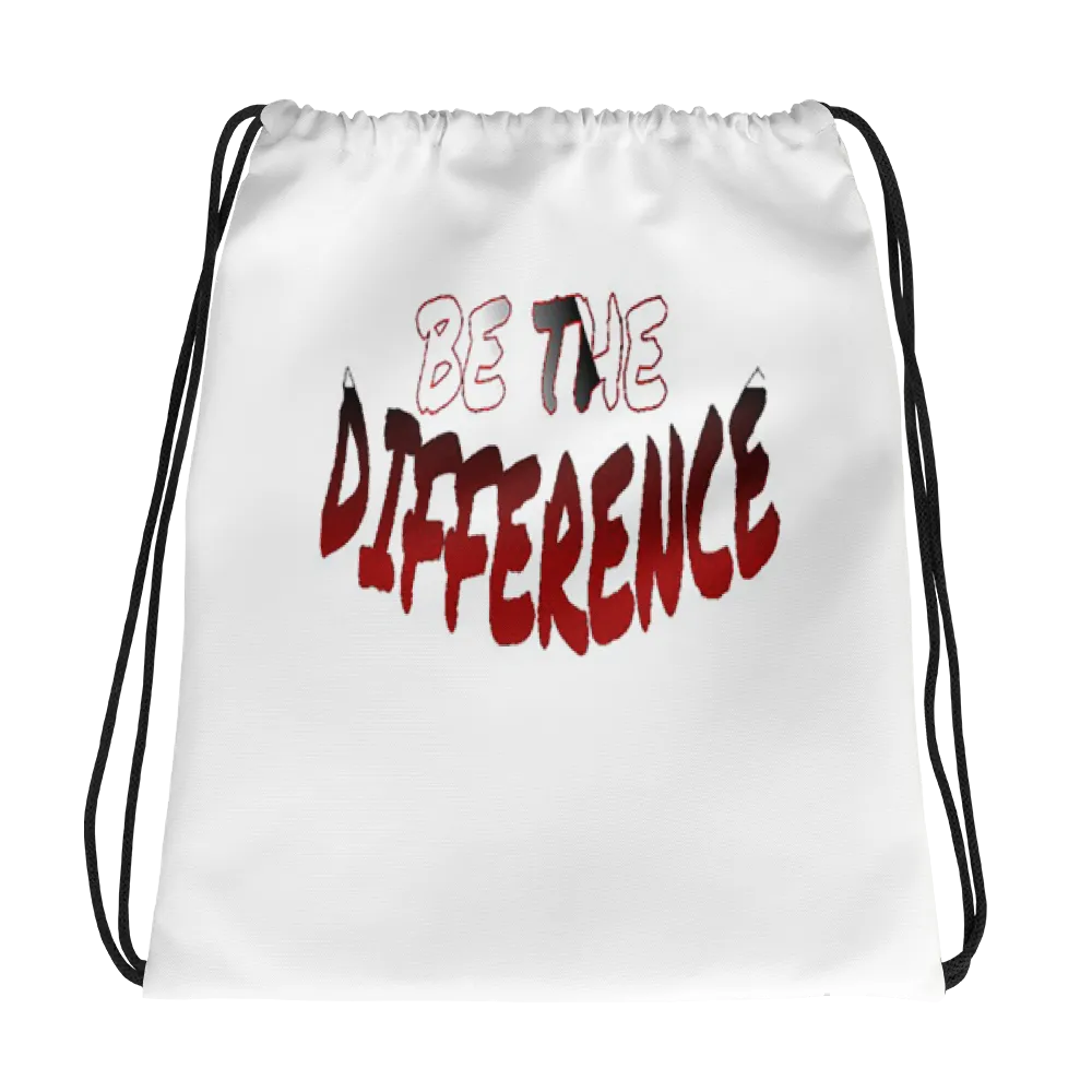 Be The Difference Drawstring Bags