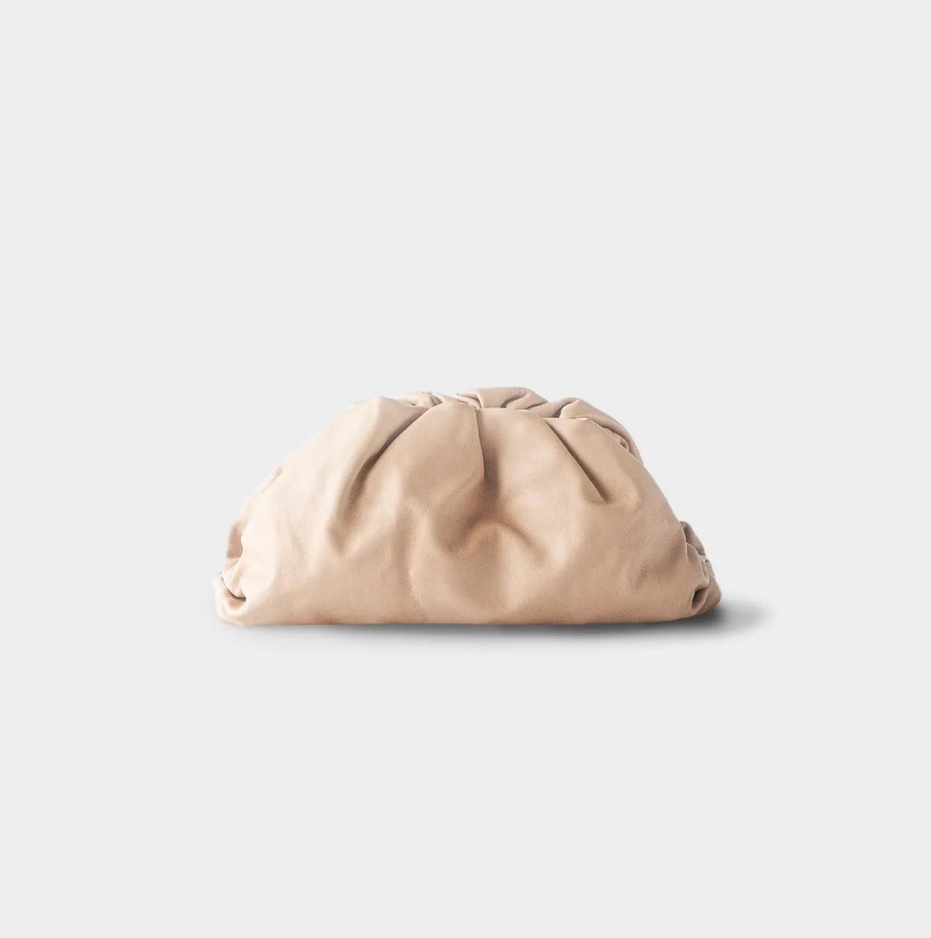 BOTTEGA VENETA - BEIGE CALFSKIN POUCH BAG