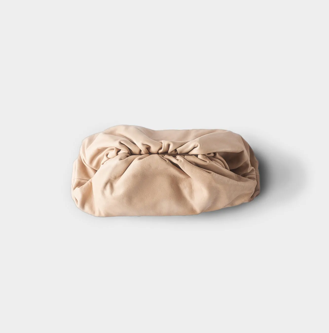 BOTTEGA VENETA - BEIGE CALFSKIN POUCH BAG
