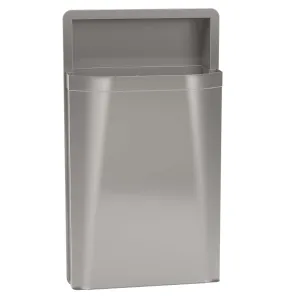 Bradley 3A05-10 Public Restroom Waste Bin 12 gallon, Semi-Recessed