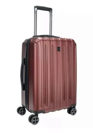 Brand New Delsey 20" Carbonite Carry-On Spinner Luggage Suitcase - Red