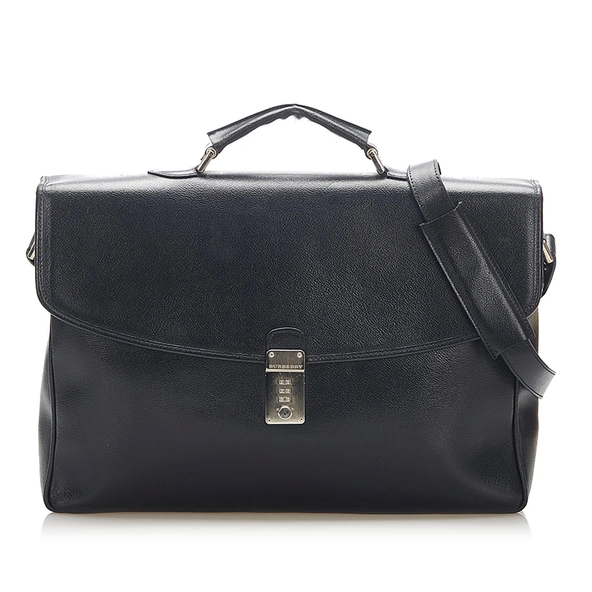 Burberry Leather Business Bag (SHG-16483)