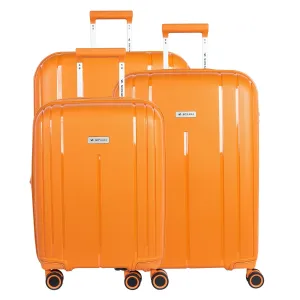 Cape Town Collection Trolley Set of 3   Free Beauty Case, Orange