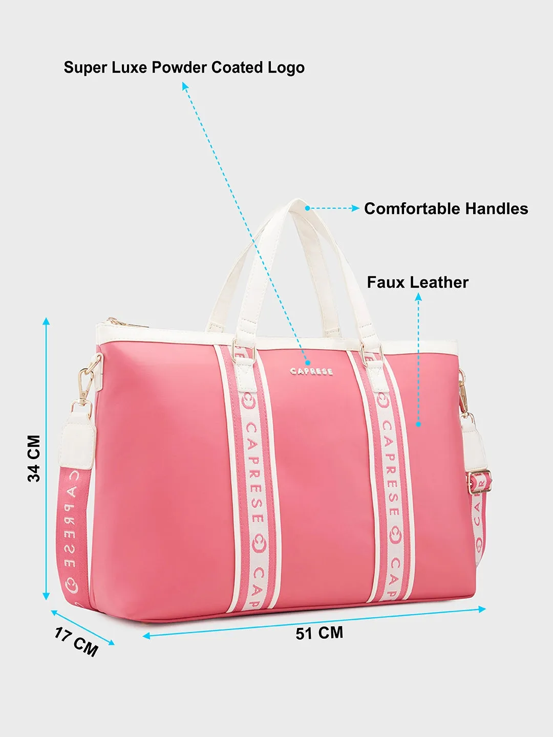 Caprese Trinity Laptop Bag Large Women Handbag | Office Handbag Fuchsia