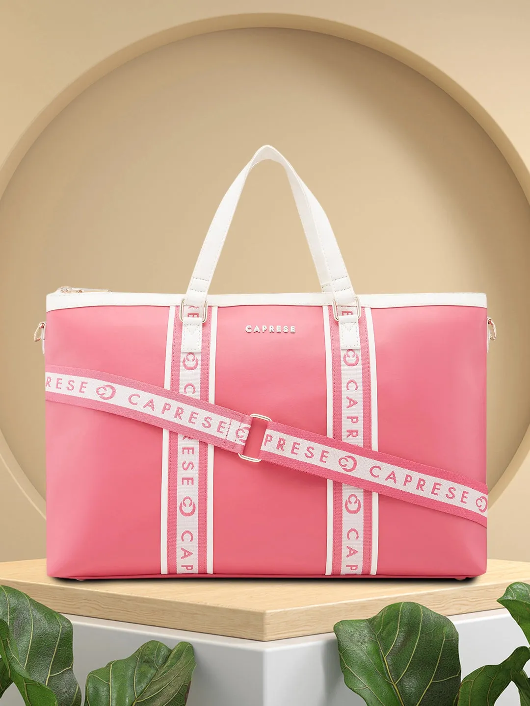 Caprese Trinity Laptop Bag Large Women Handbag | Office Handbag Fuchsia