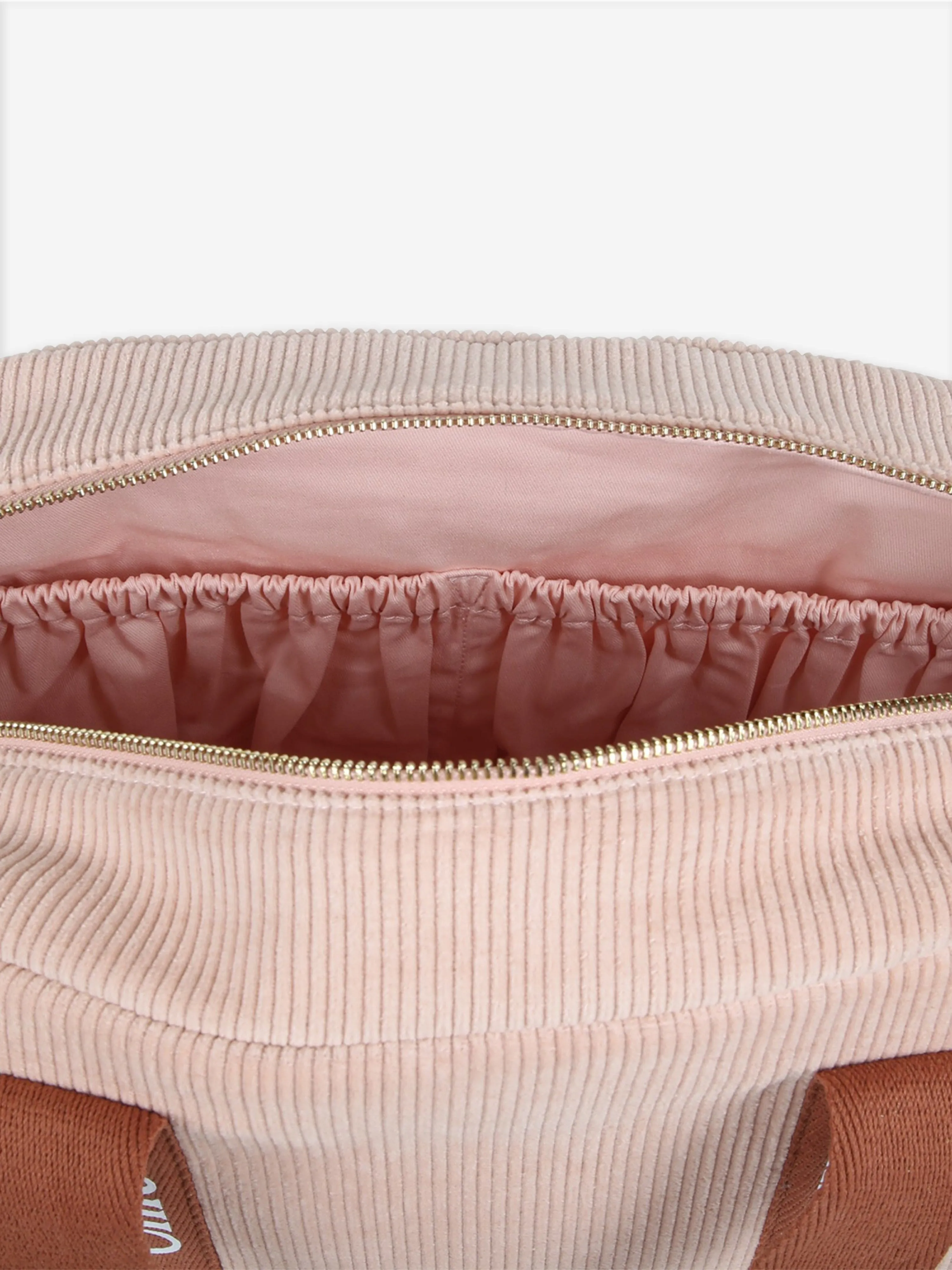 Chloé Baby Girls Corduroy Changing Bag in Pink (41cm)