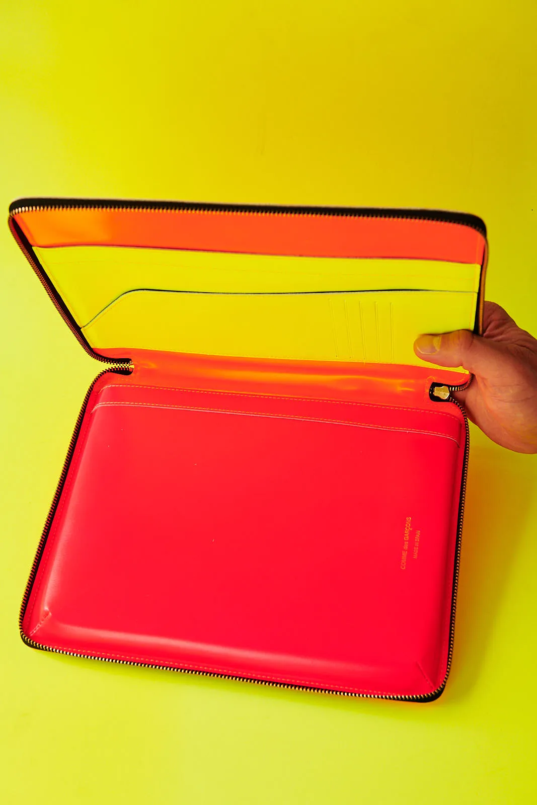 Comme des Garçons Super Fluo Light Orange iPad case