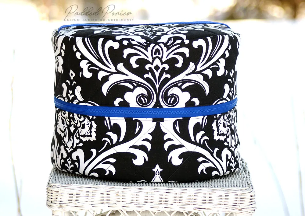 Custom Damask Round Helmet Bag