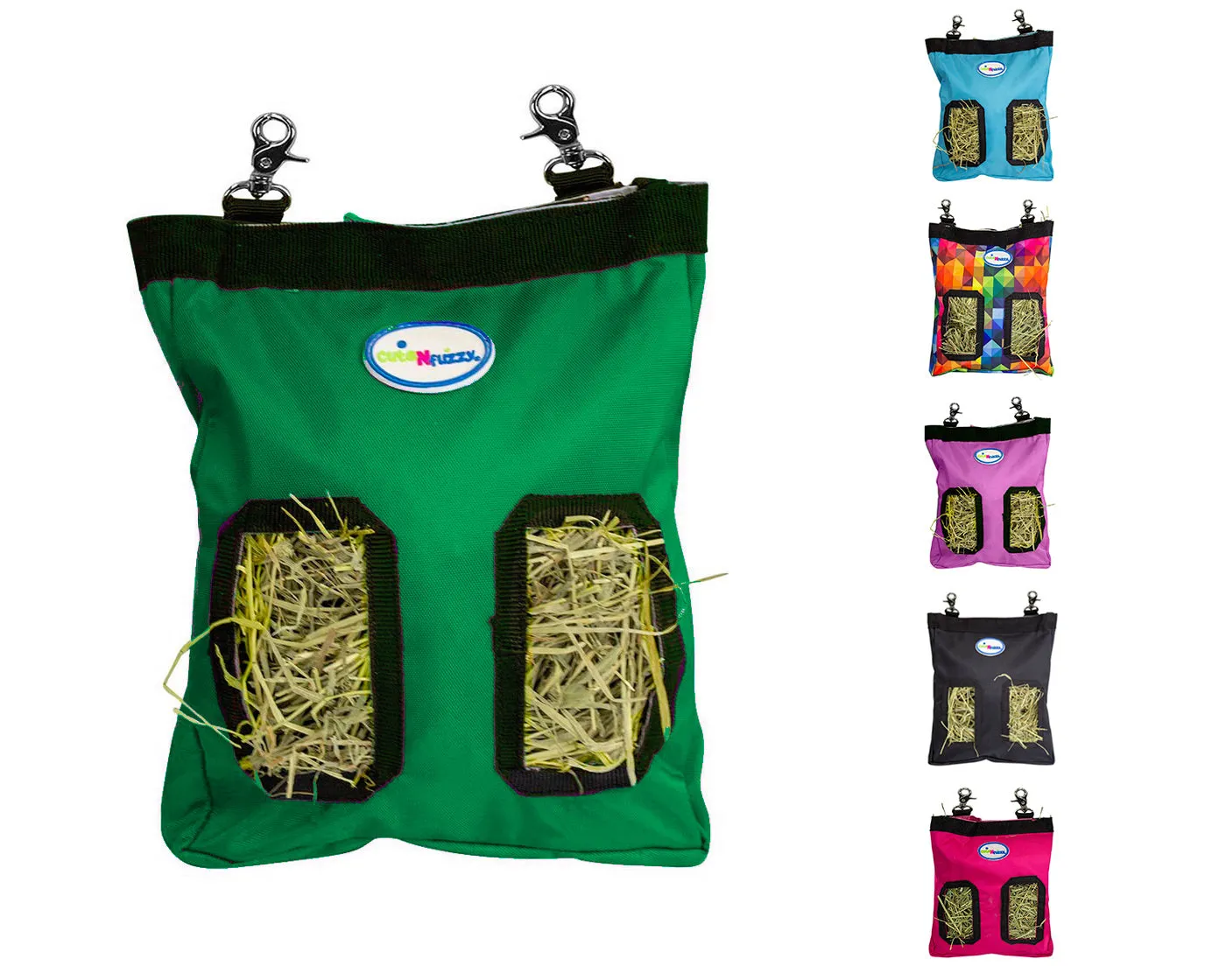 CuteNfuzzy Small Pet Small Hay Bag for Guinea Pigs and Rabbits with 6 Month Warranty 9x11x1.5"