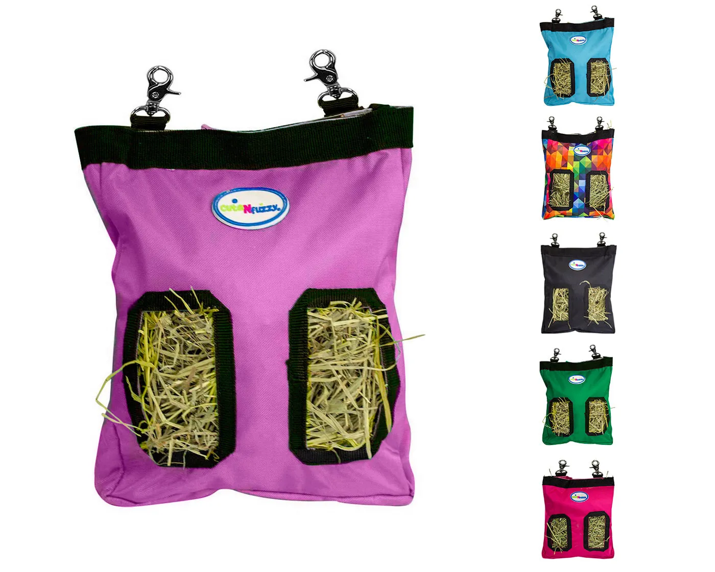 CuteNfuzzy Small Pet Small Hay Bag for Guinea Pigs and Rabbits with 6 Month Warranty 9x11x1.5"