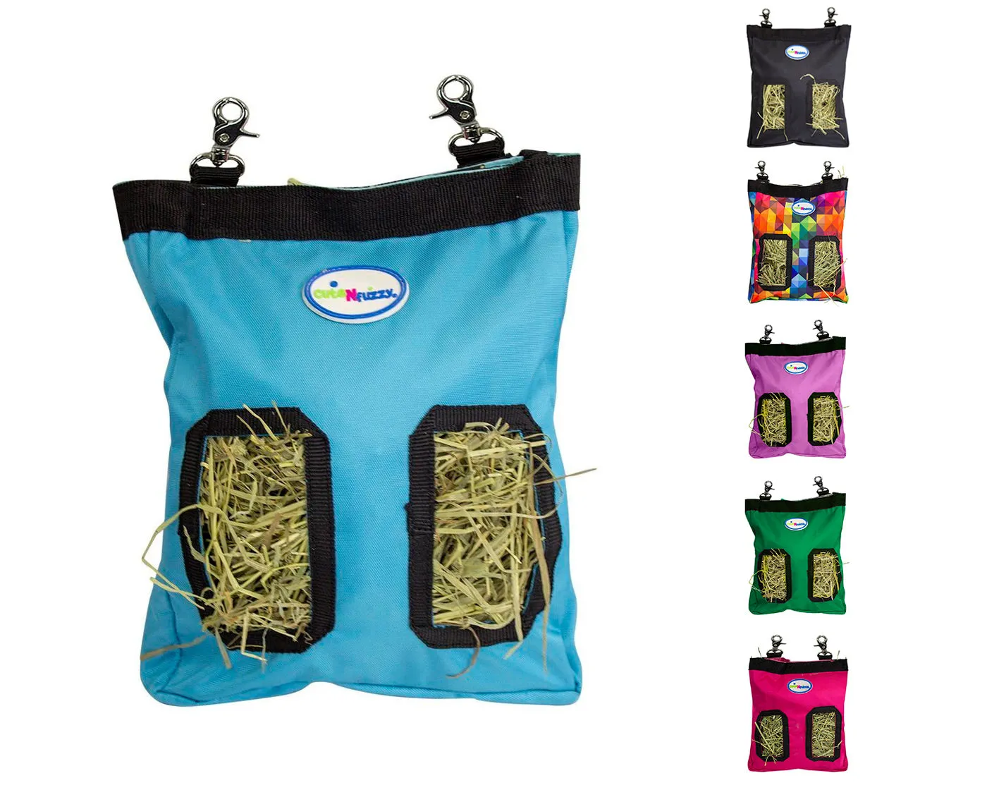 CuteNfuzzy Small Pet Small Hay Bag for Guinea Pigs and Rabbits with 6 Month Warranty 9x11x1.5"