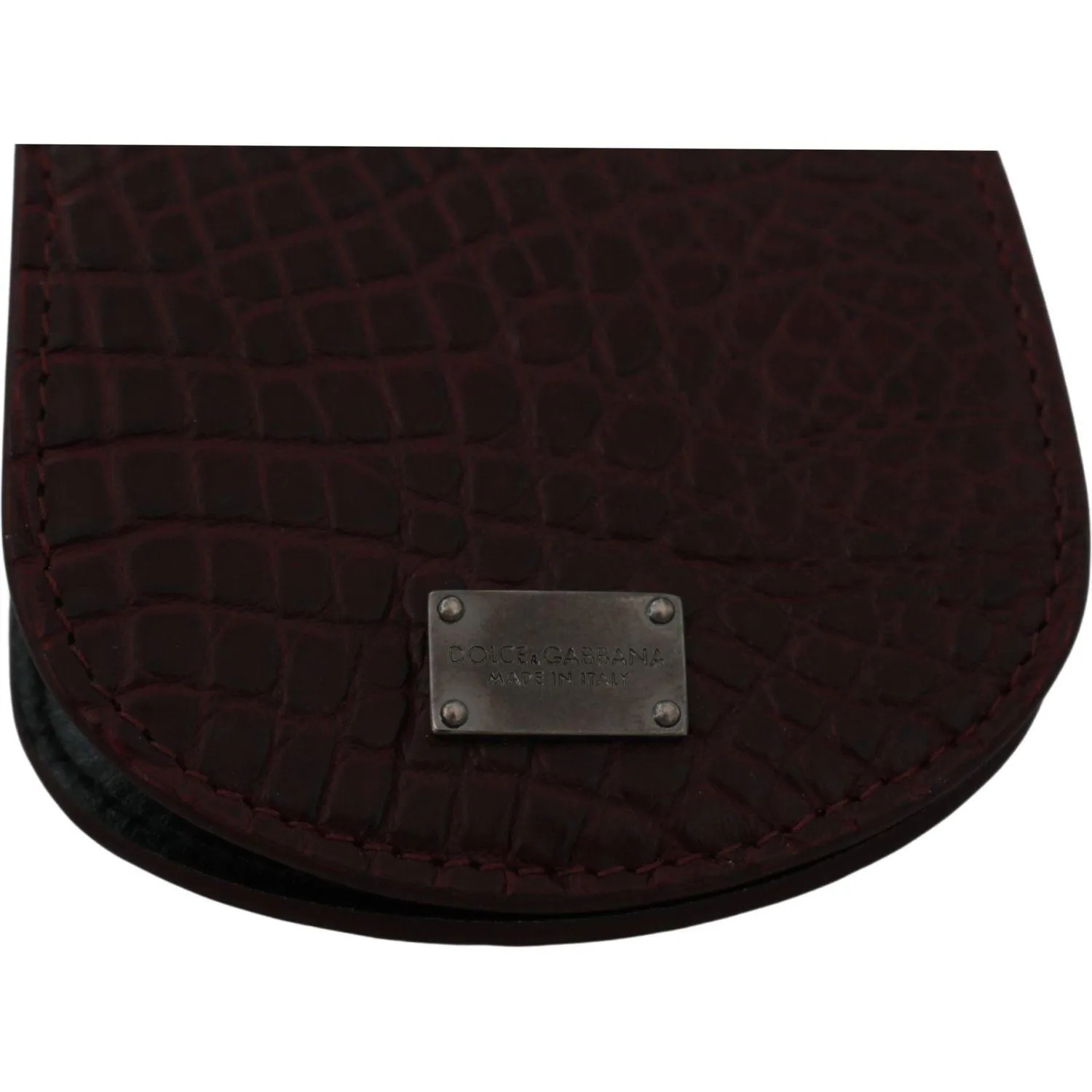 Dolce & Gabbana Refined Caimano Leather Coin Case