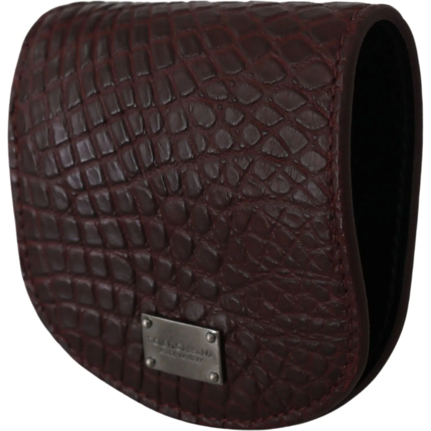 Dolce & Gabbana Refined Caimano Leather Coin Case