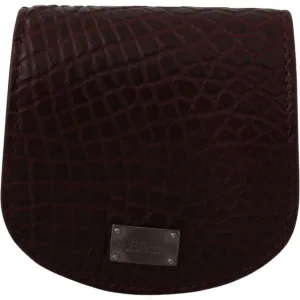 Dolce & Gabbana Refined Caimano Leather Coin Case