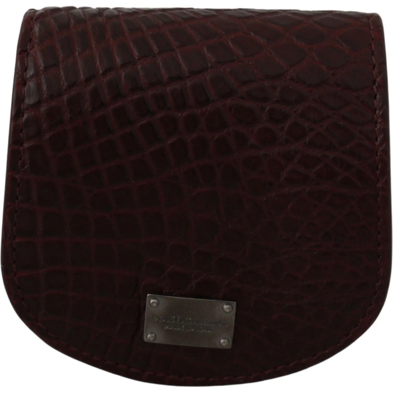 Dolce & Gabbana Refined Caimano Leather Coin Case