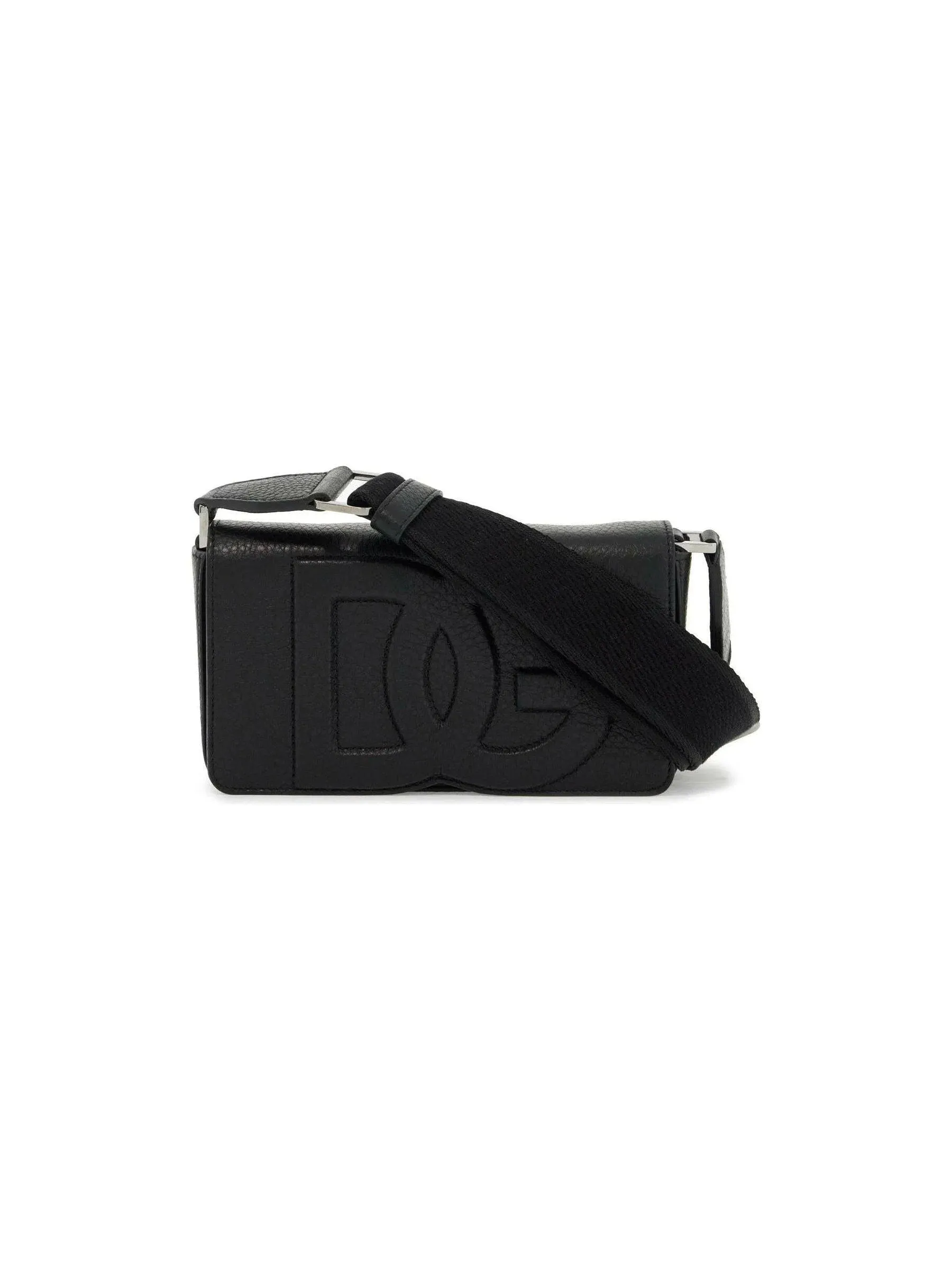 Embossed Leather Crossbody Bag