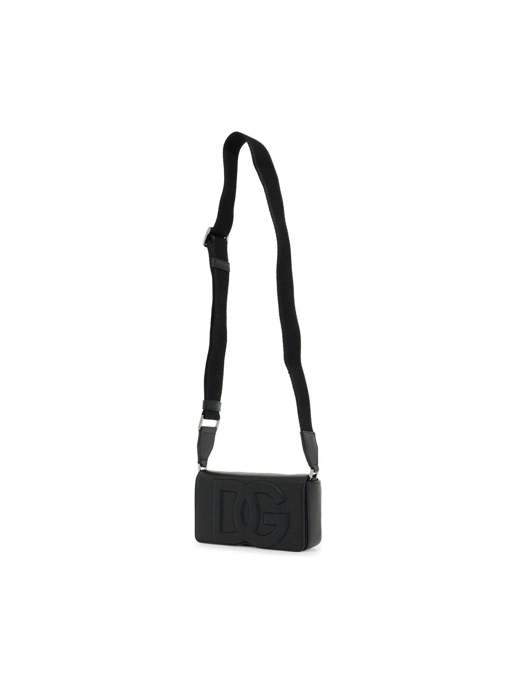 Embossed Leather Crossbody Bag