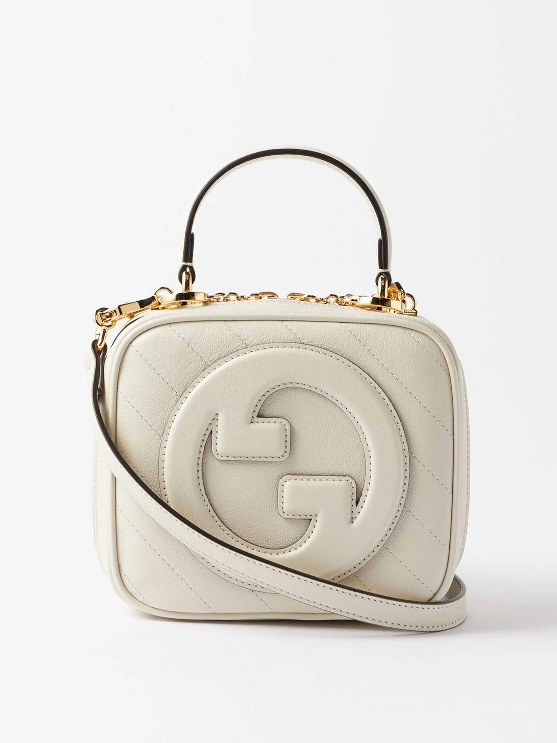 Equestrian leather shoulder bag