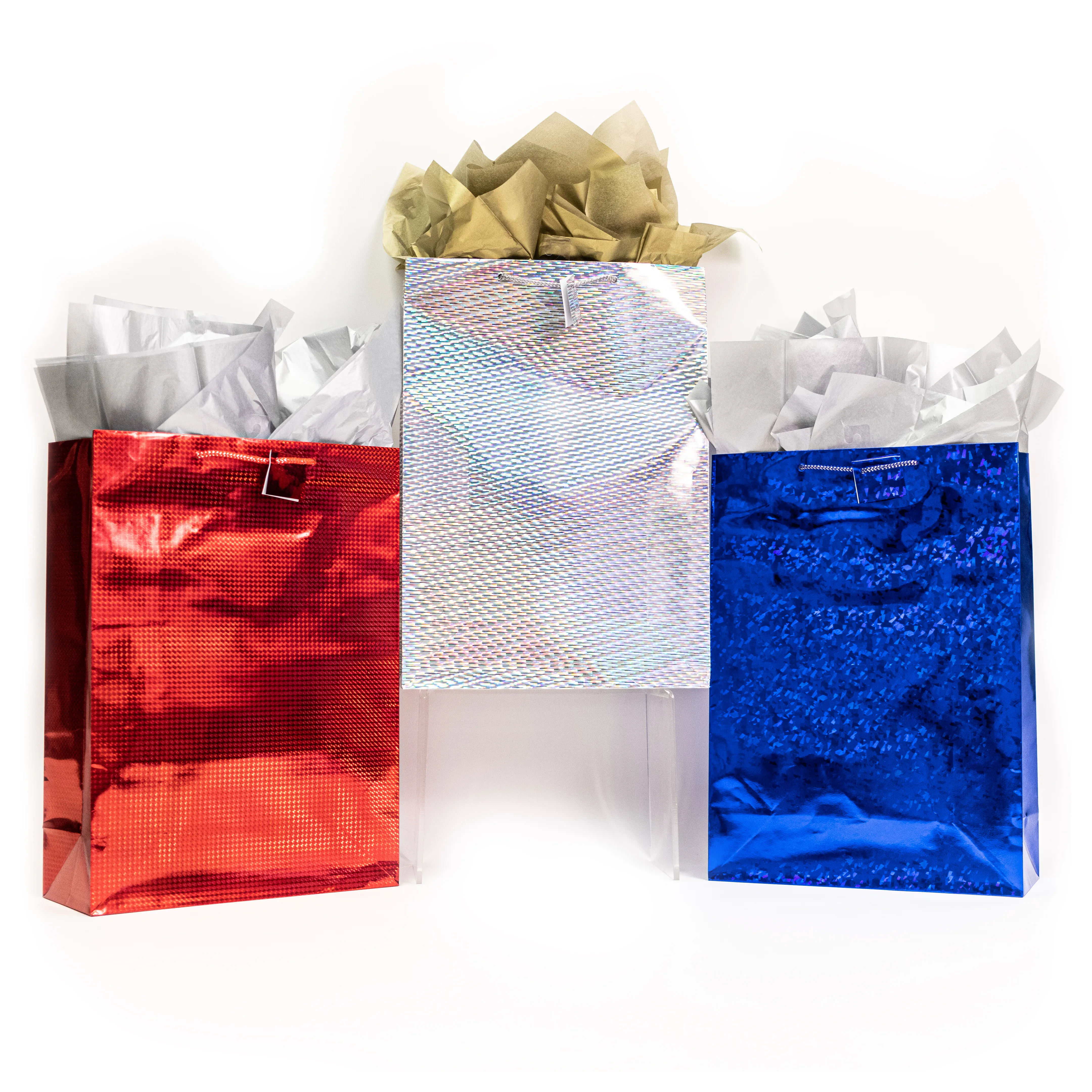 Extra Large Gift Bags, Hologram Color Shine