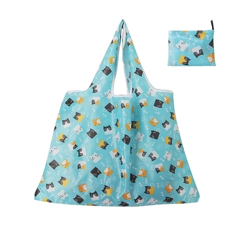 Fashion Geometry Oxford Cloth Household Shopping Bag