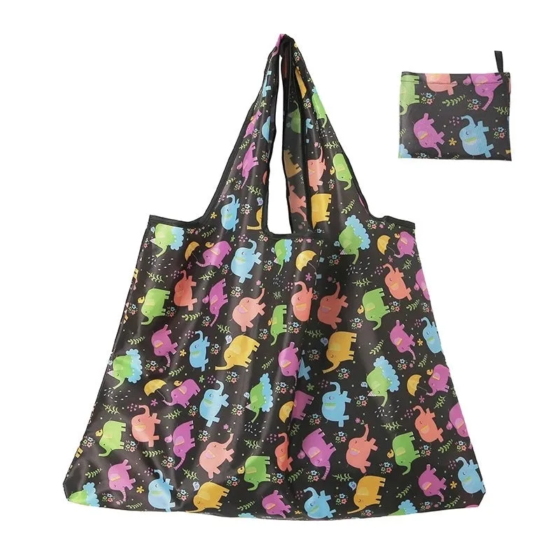 Fashion Geometry Oxford Cloth Household Shopping Bag