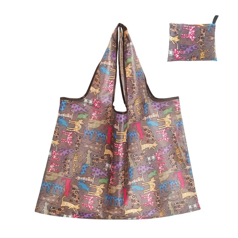 Fashion Geometry Oxford Cloth Household Shopping Bag