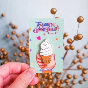 Fast Food - Soft Serve Ice Cream and Pom Pin