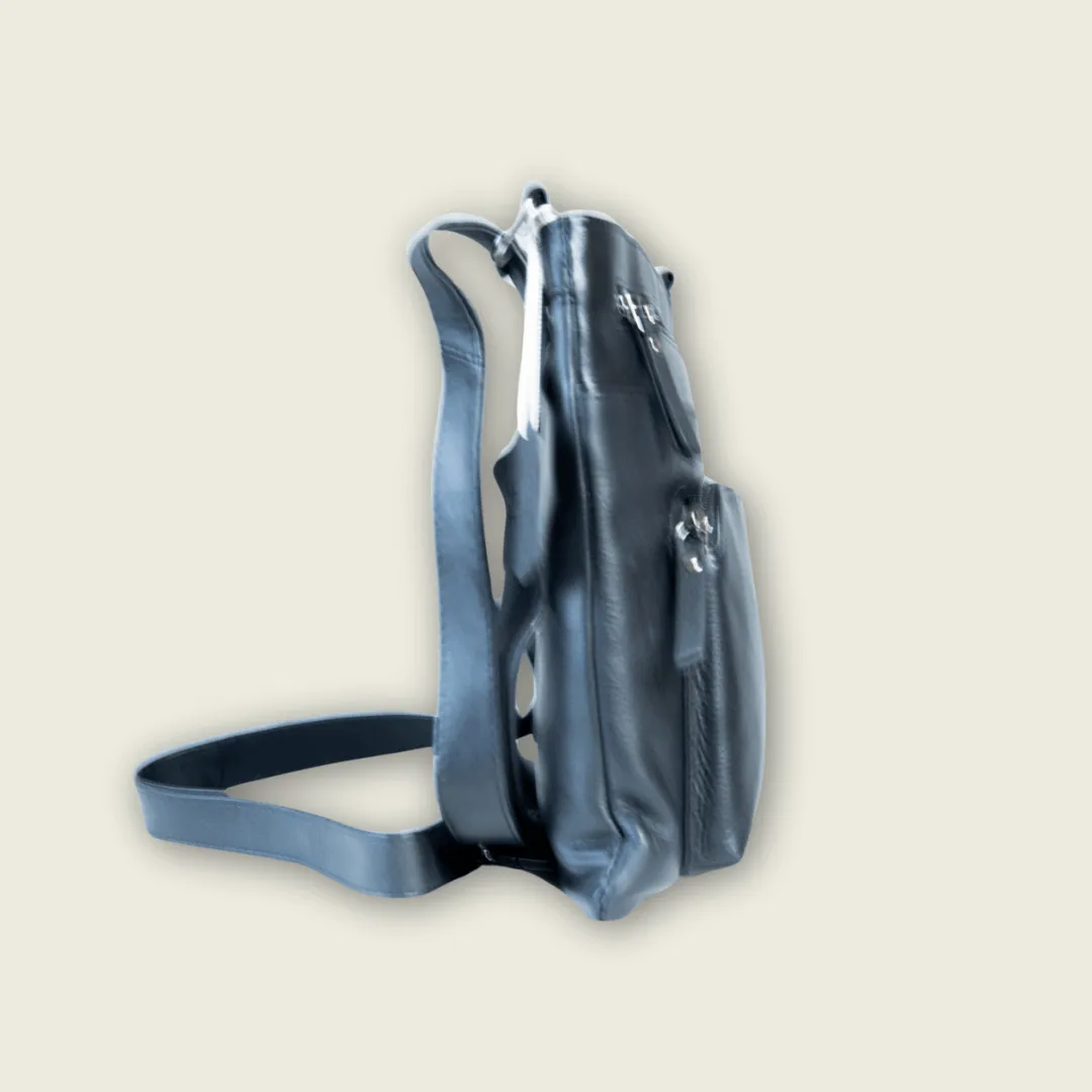 Genie Leather Crossbody Bag