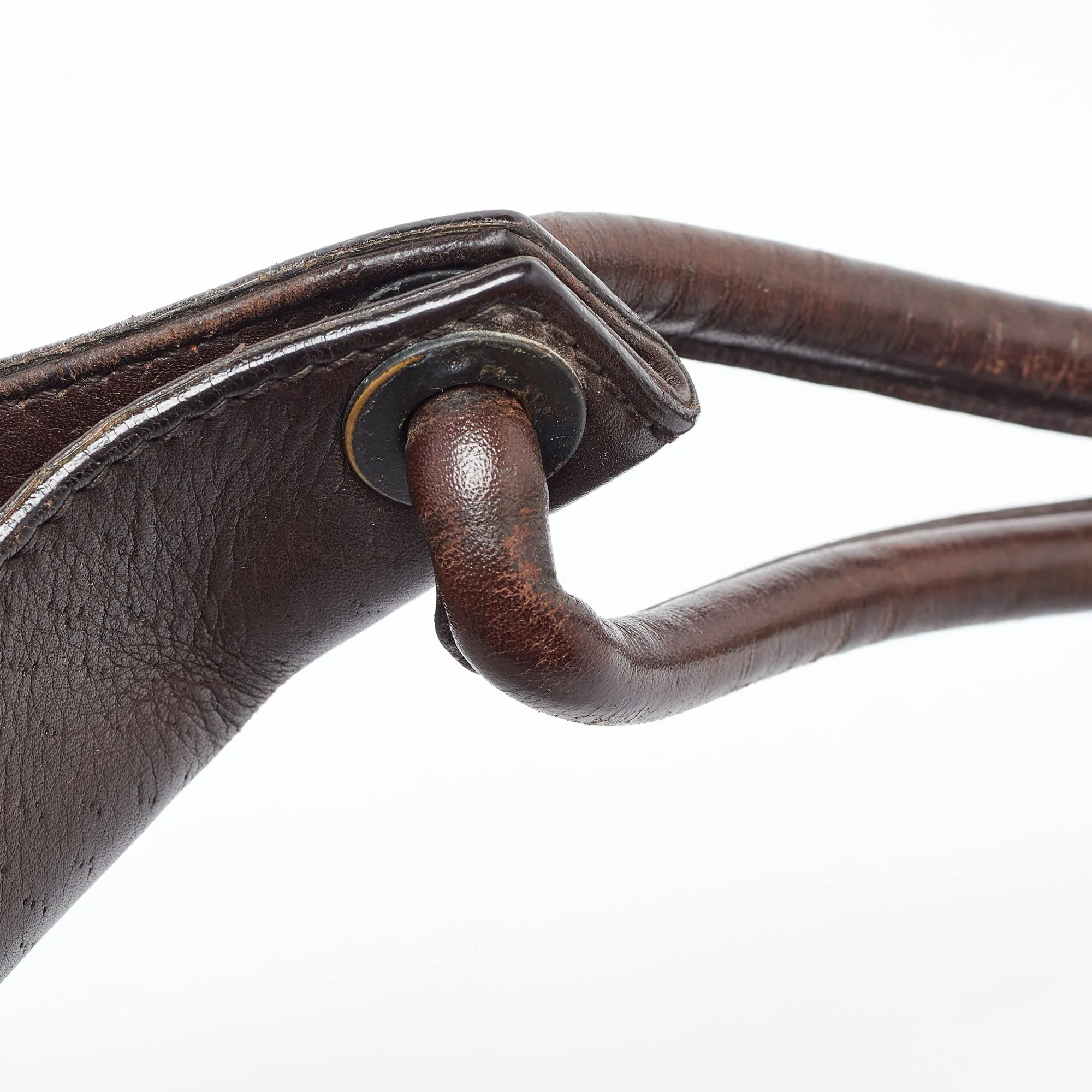 Gucci Dark Leather Baguette Bag