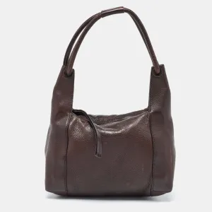 Gucci Dark Leather Baguette Bag