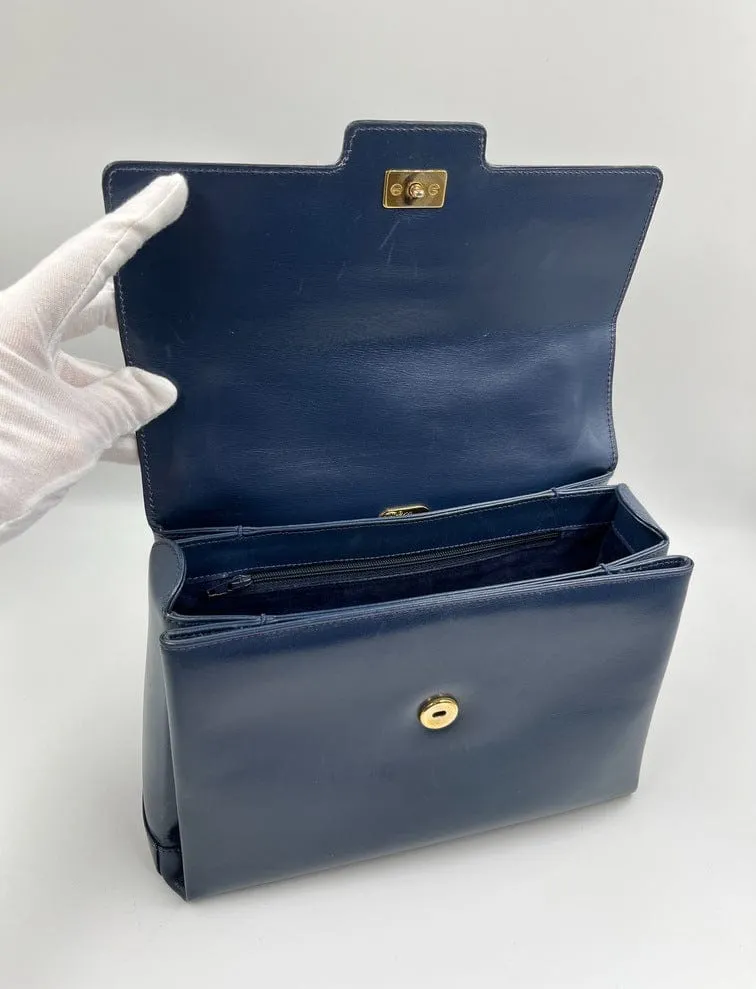 Gucci Leather Bag with Bamboo clasp