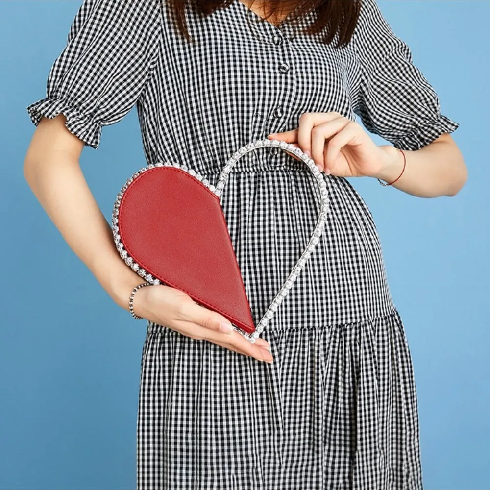 Heart Shaped Statement Mini Hand Bag