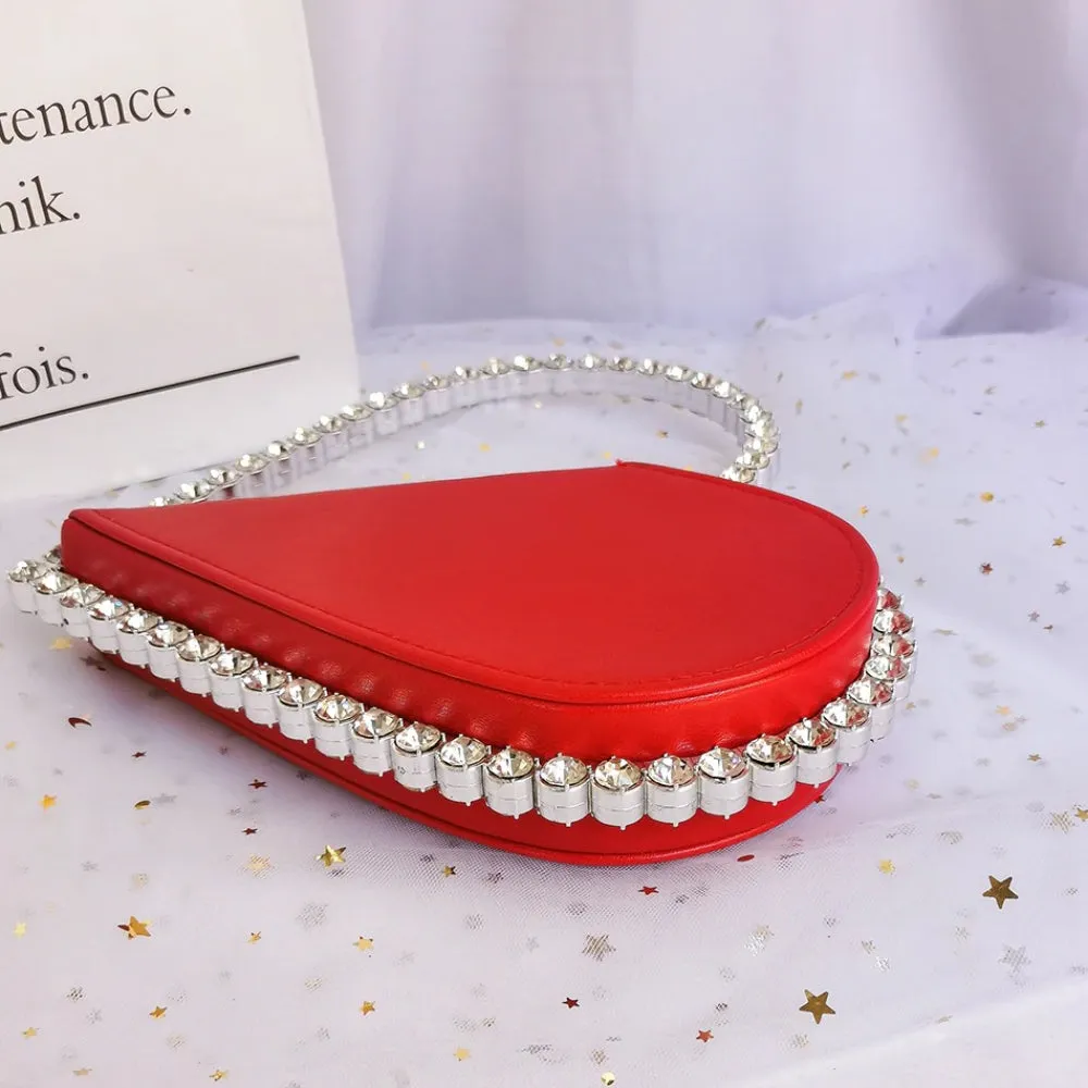Heart Shaped Statement Mini Hand Bag