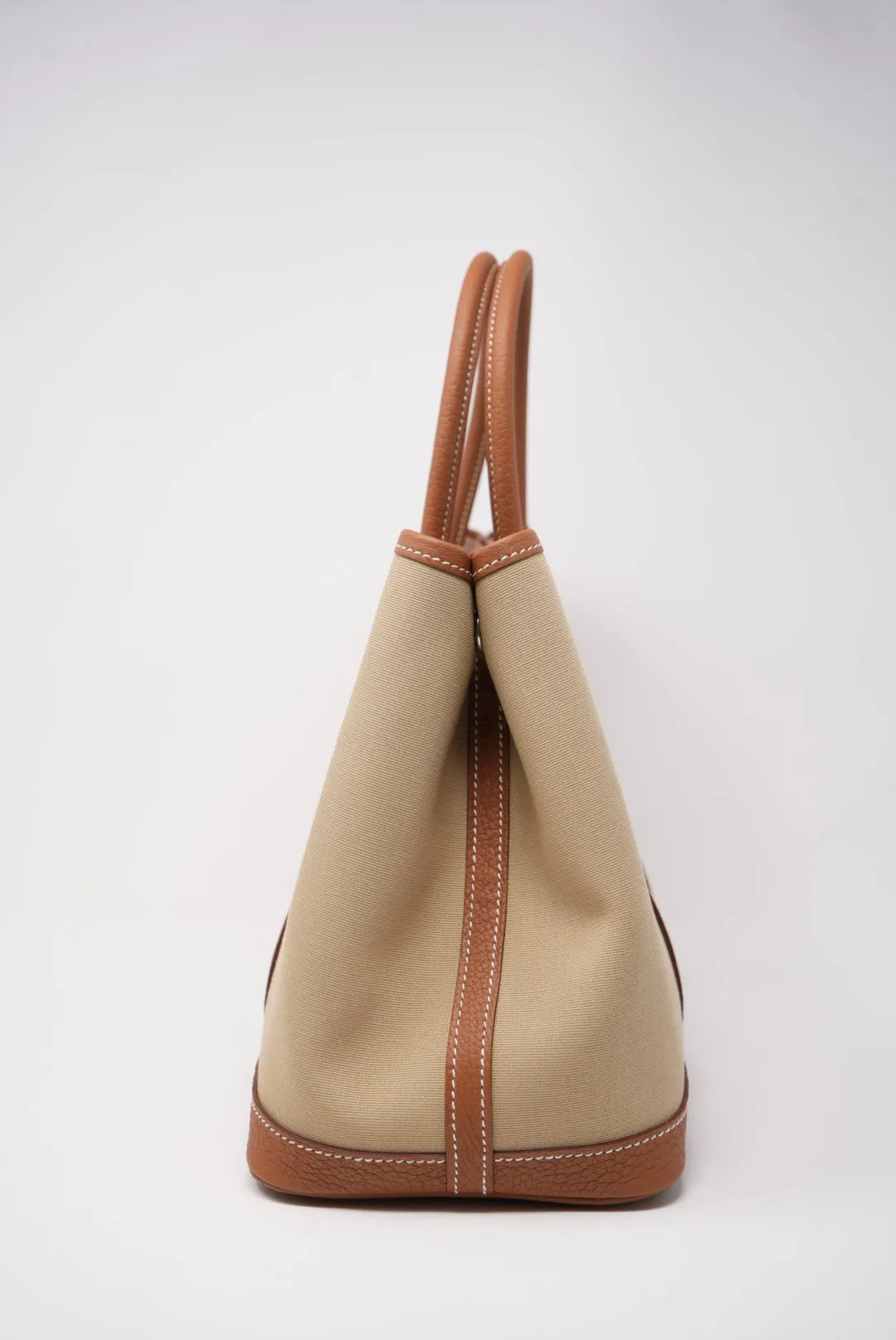 Hermes Garden Party 30 Canvas Trench/Gold