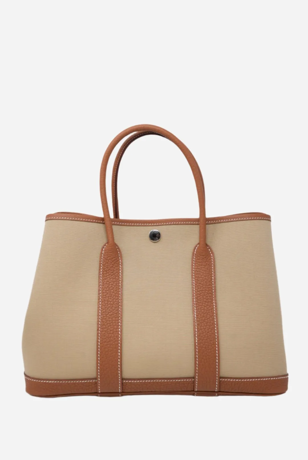Hermes Garden Party 30 Canvas Trench/Gold