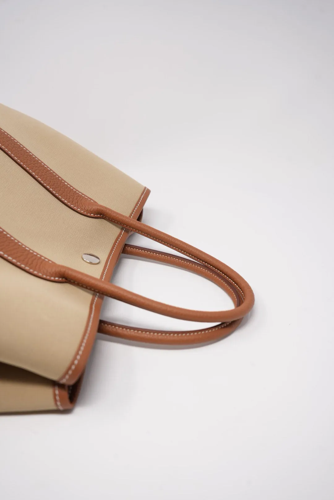 Hermes Garden Party 30 Canvas Trench/Gold