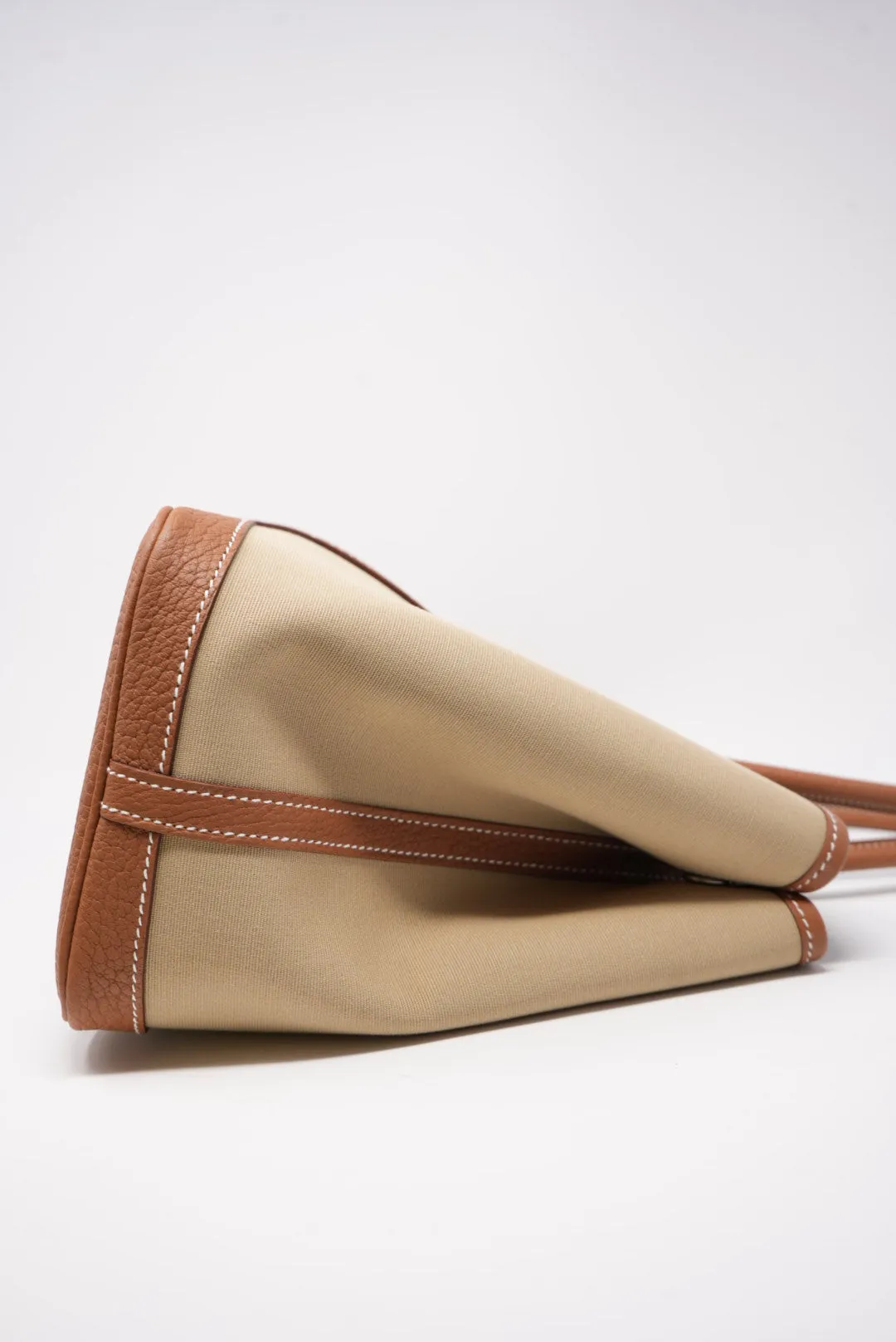Hermes Garden Party 30 Canvas Trench/Gold