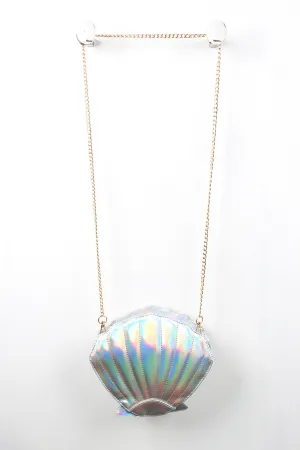 Hologram Seashell Statement Bag